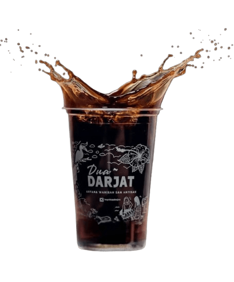 Kopi Dua Darjat splashing cup